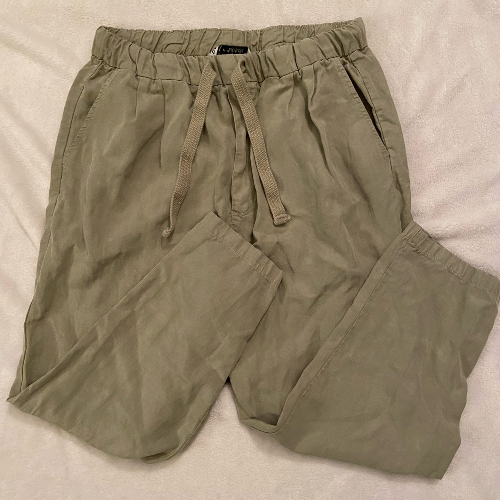 Zara cropped flowy pants